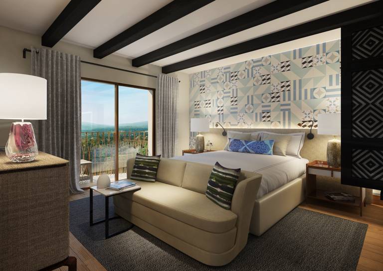Viceroy Residences - Double bedroom with balcony